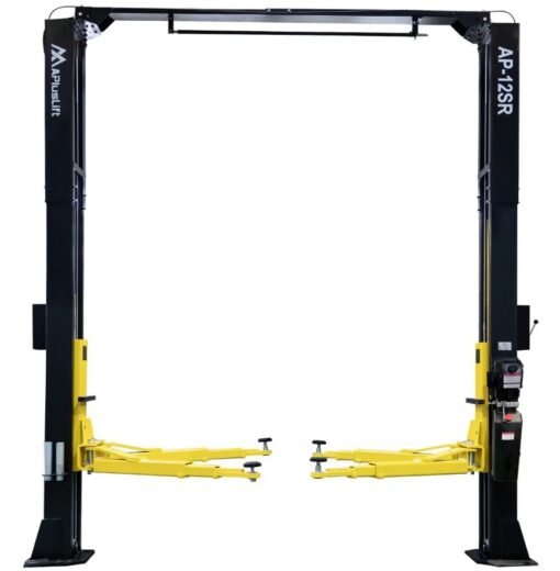 APlusLift 12,000LB 2-Post Overhead Single Release Direct Drive Car Lift with 3 Year Warranty - AP-12SR