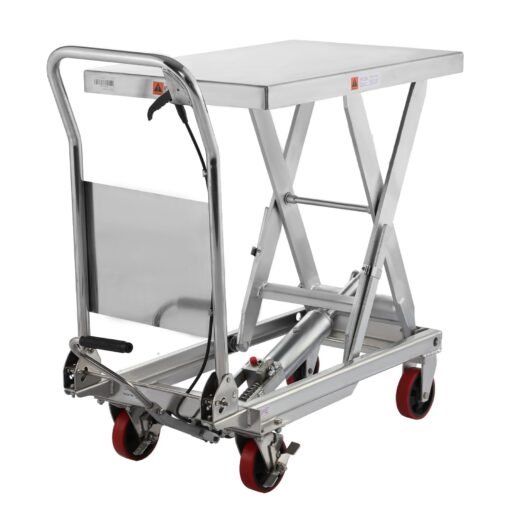 Single Scissor Lift Table 1100lb. 35.4" lifting height - Stainless - Image 2