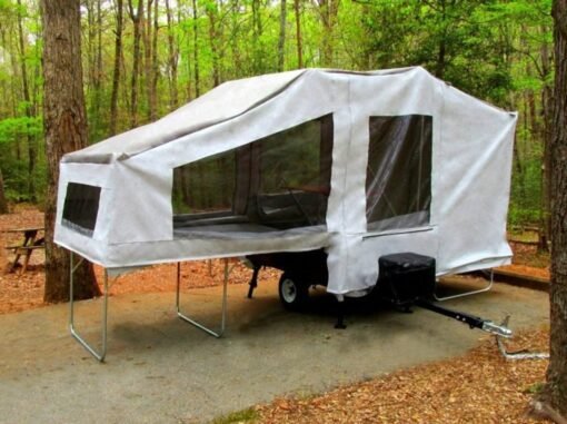 Solace Deluxe Motorcycle Camping Trailer - 23 Cu Ft