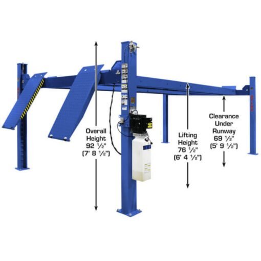 ATLAS Platinum PVL14 ALI Certified 14,000 lb 4 Post Lift - Image 4