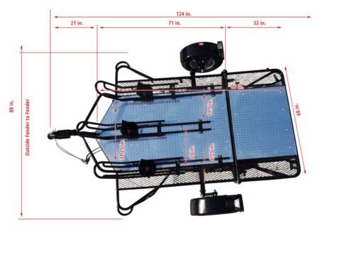 Stand, Store or Roll Ride-Up 3-Rail Motorcycle Trailer - Image 3