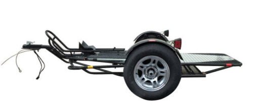 Alpha Sport Single Ride-Up Folding Motorcycle Trailer - Image 2