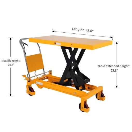 Single Scissor Lift Table 3300lbs. 39.4" lifting height - Image 6