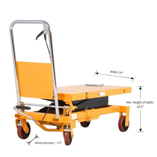 Single Scissor Lift Table 1760 lbs. 39.5" lifting height - Image 6