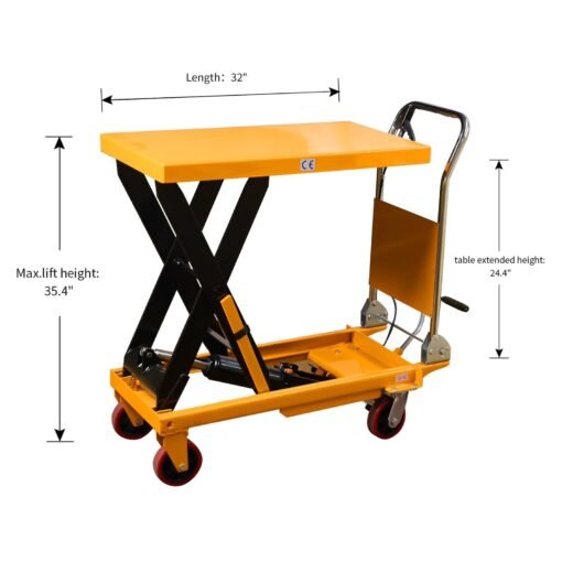 Single Scissor Lift Table 1100lbs. 35.4" lifting height - Image 5