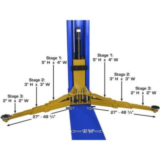 ATLAS Platinum PVL9BP 9000 lb Certified Baseplate Lift - Image 5